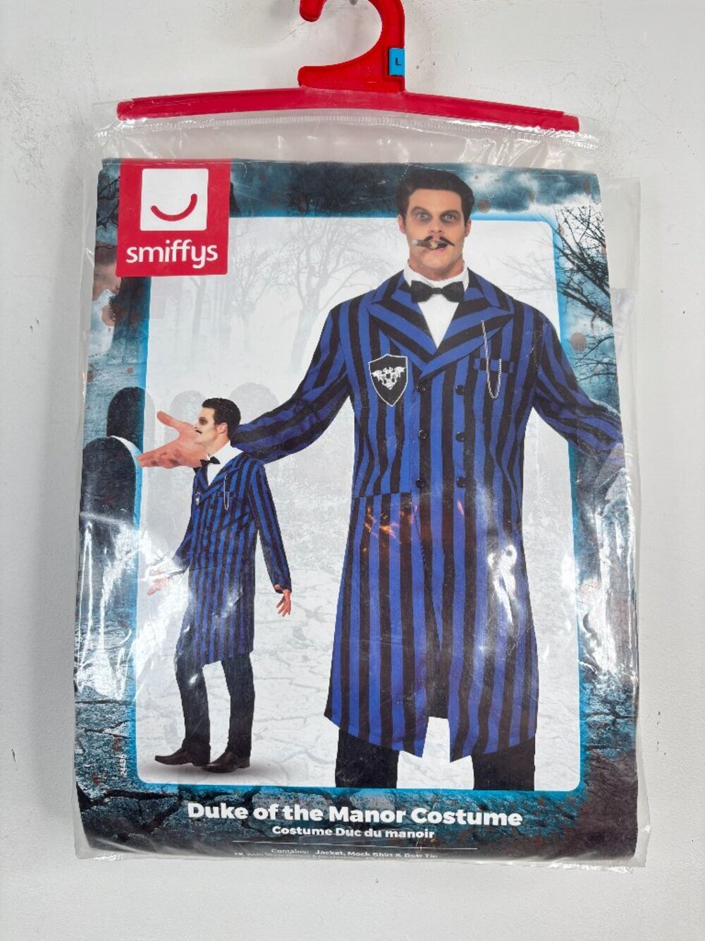 Smiffys Duke of the Manor Costume Men Large Gomez Addams Vampire Halloween